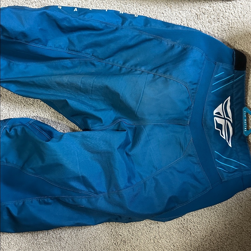Fly Racing Blue MotorCross Riding Pants - Picture 5 of 5